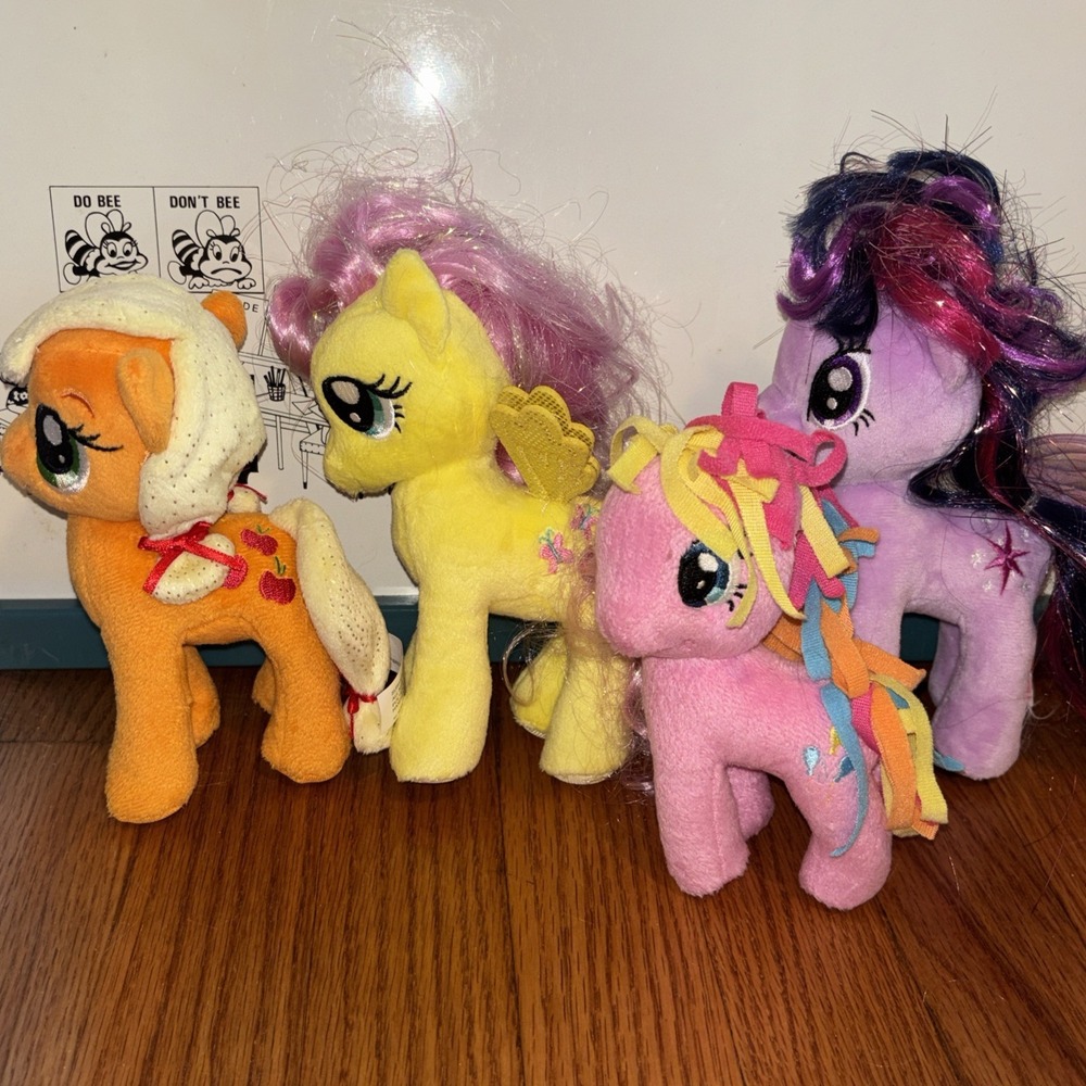 My Little Pony  Pony Lot Set Of 4  plushies 2014